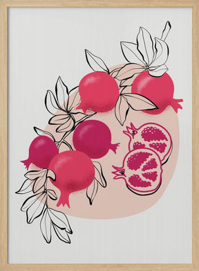 Fathia pomegranates Poster