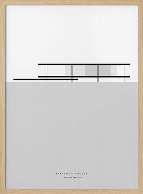 Minimal Farnsworth house Poster