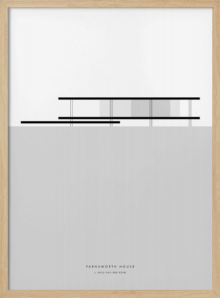 Minimal Farnsworth house Poster