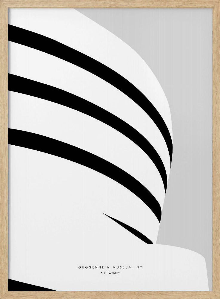 Minimal Guggenheim museum Poster