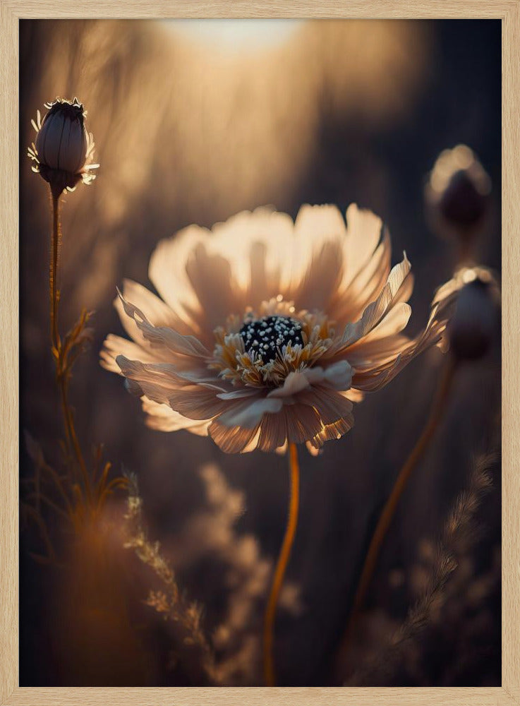 Flower in Morning Sun Poster