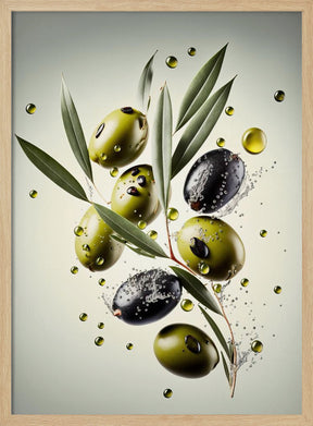 Fresh Olives Poster