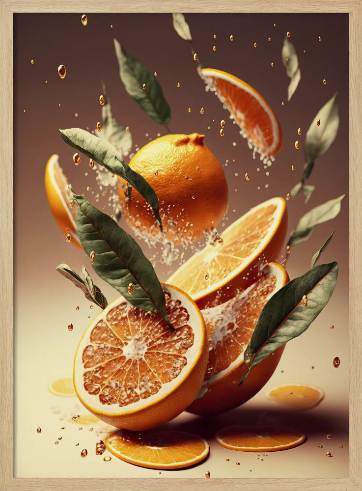 Fresh Oranges Poster