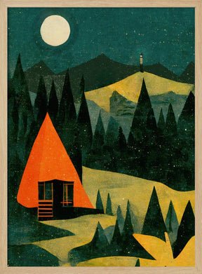 Cabin In The Forest Poster