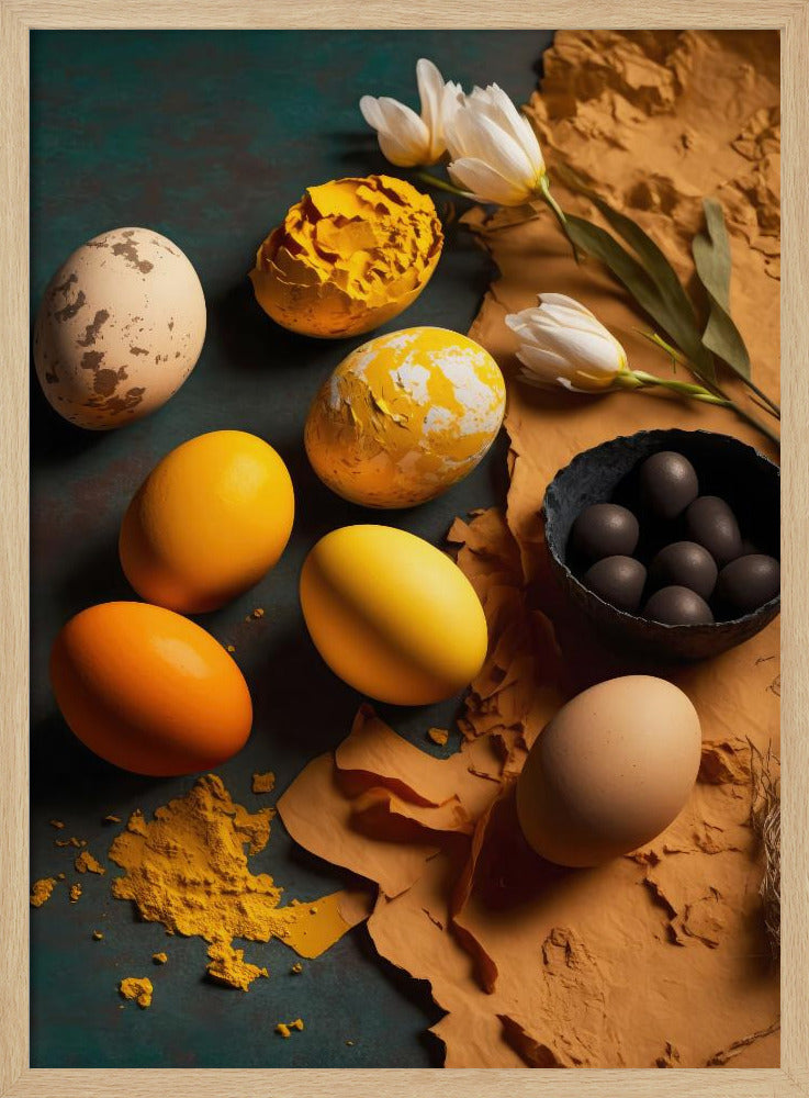 Colored Eggs Poster