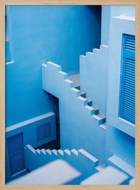 La Muralla Roja Blue Poster