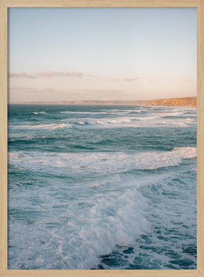 Praia Bordeira waves Portugal Poster