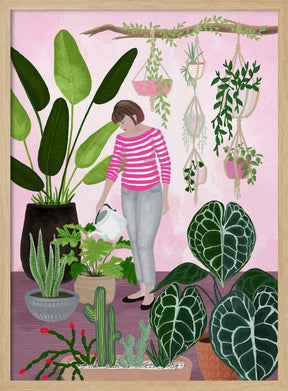 My home jungle in pink Poster