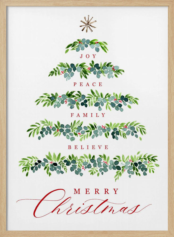 Christmas tree of wishes Poster