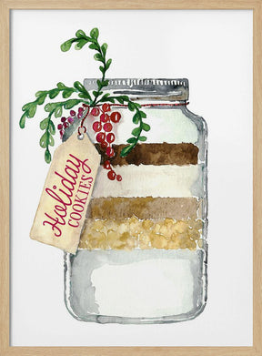 Holiday cookies in a jar Poster