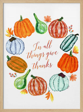 In all things give thanks Poster