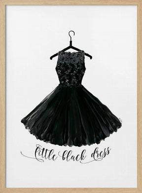 Little black dress in hanger Poster