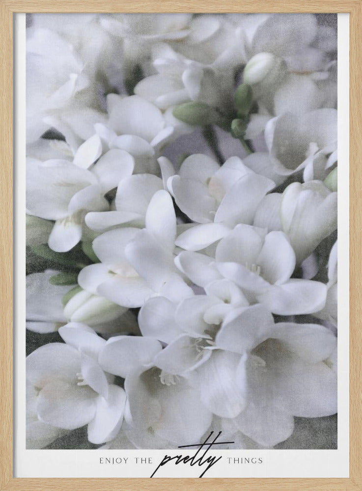 Distressed freesias III Poster