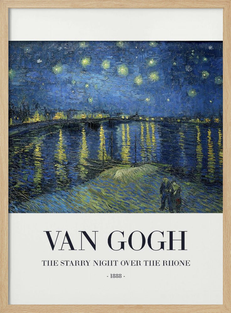 The Starry Night Over The Rhone Poster