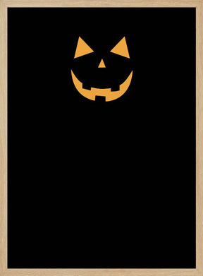 Minimal jack-o'-lantern Poster