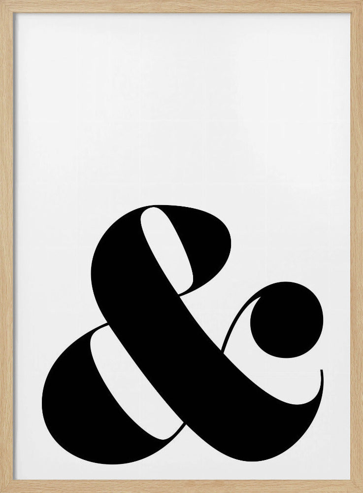 Scandi ampersand Poster