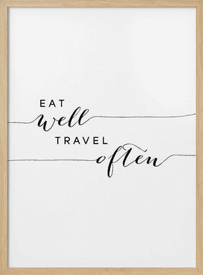 Eat well travel often Poster