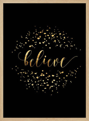 Believe in modern calligraphy Poster