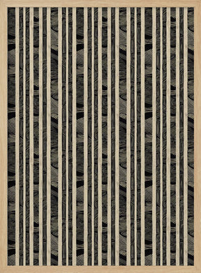 Beige Striped Pattern Poster