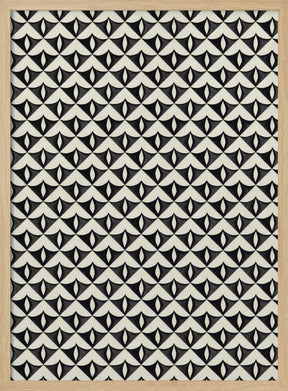 Black Triangle Pattern Poster