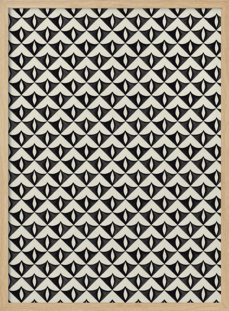 Black Triangle Pattern Poster