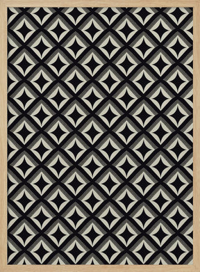 Black And White Tile Pattern Poster