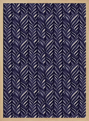 Indigo Blue Pattern Poster