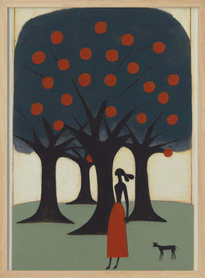 The Woman And The Apple Tree Poster