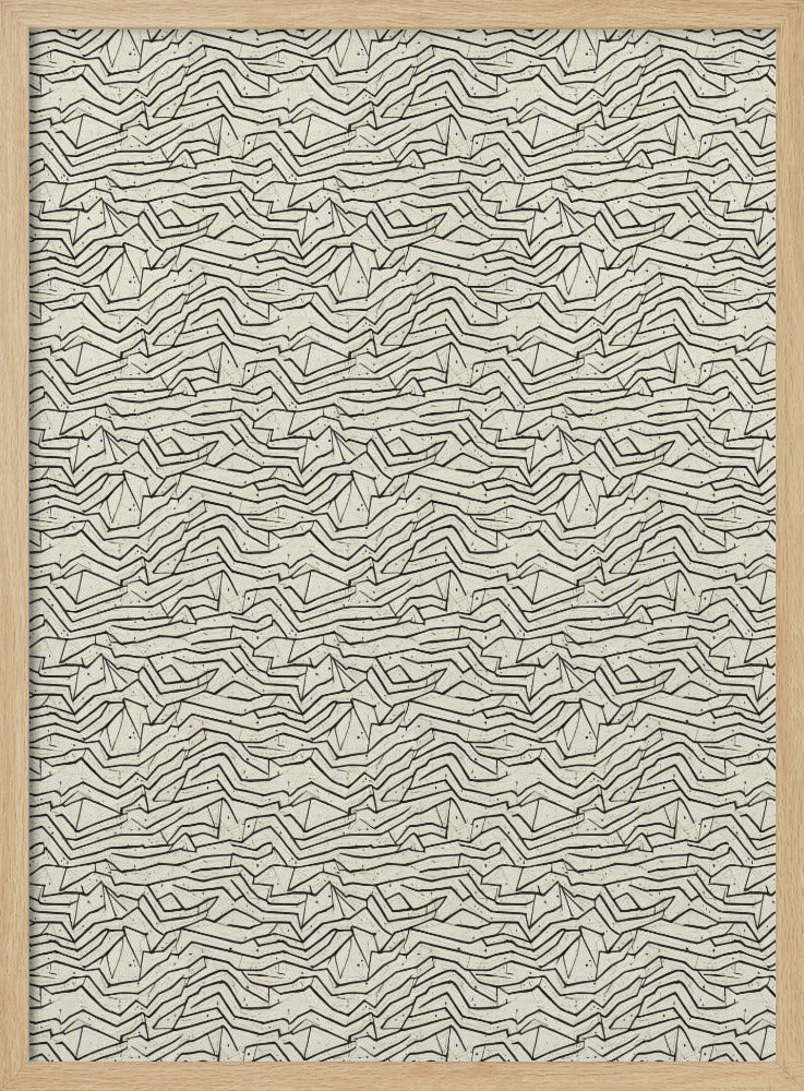 Abstract Lines Pattern Poster