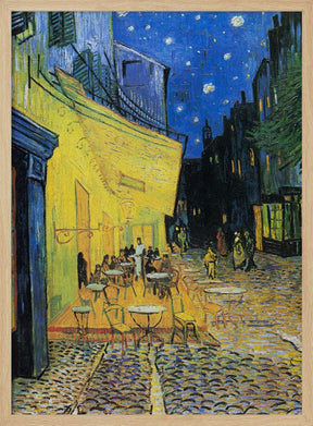 Café Terrace At Night Poster