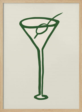 Cocktail Green Poster