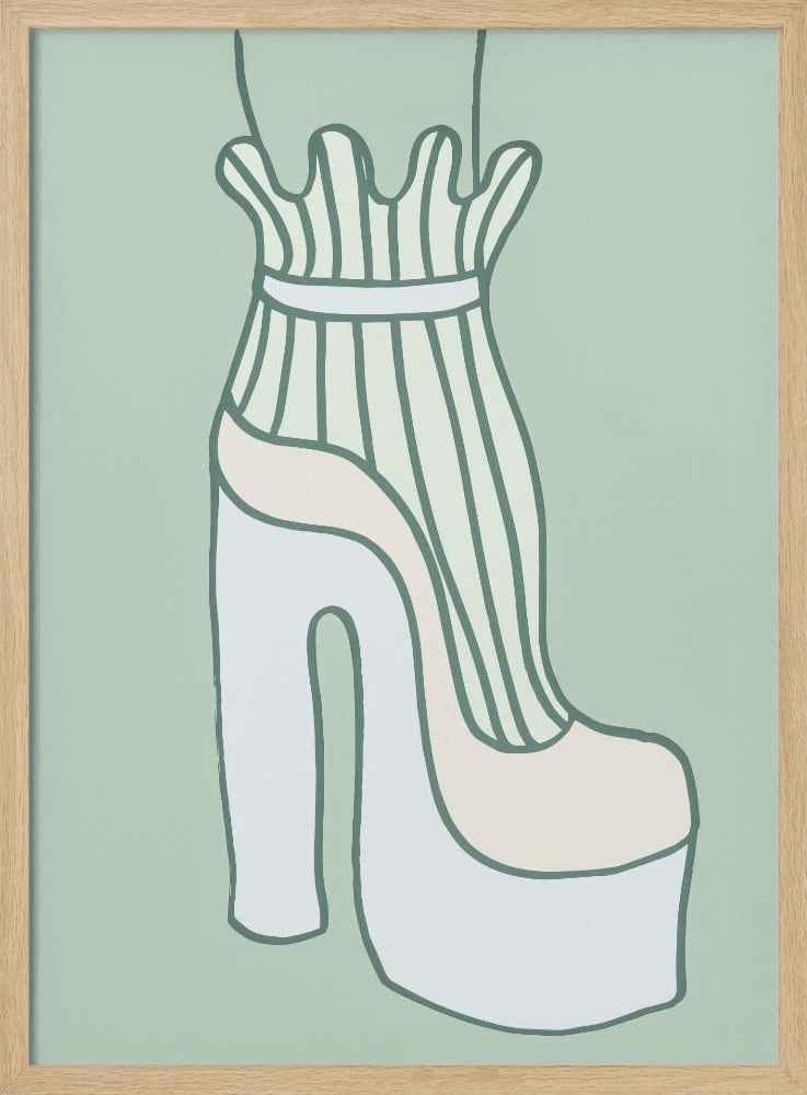 Shoe Green Poster