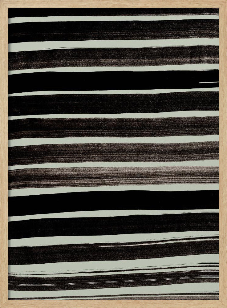 Lines in Green Poster