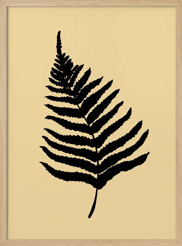 Fern 02 Yellow Poster