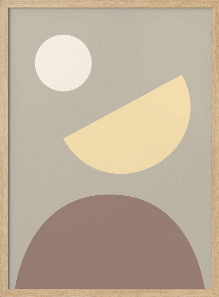 Arches Yellow and Gray Poster