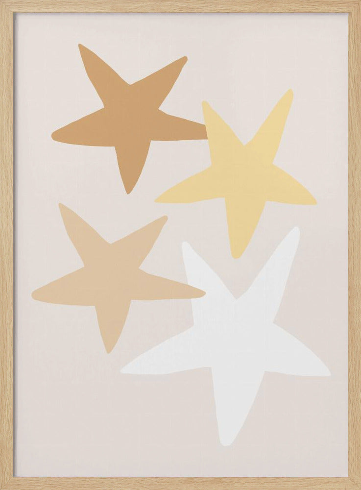 Stars Yellow Poster