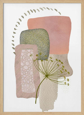 Delicate Pink and Green-1 Poster