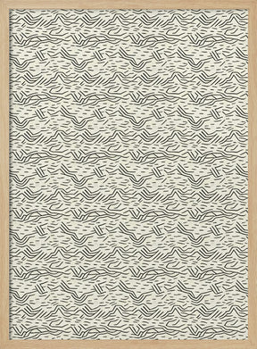 Thin Zig Zag Pattern Poster