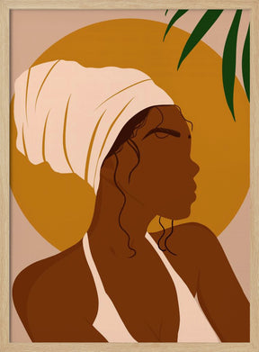 Headwrap Girl Poster