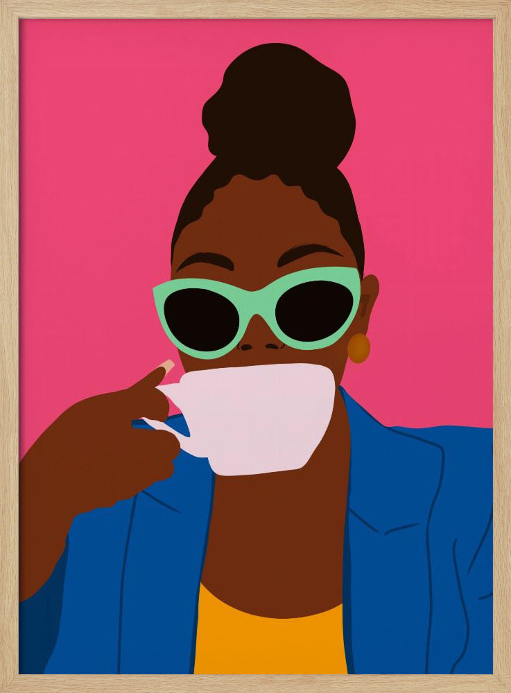 Women Drinking Coffee Poster