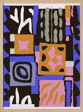 Purple Peru Pattern Poster