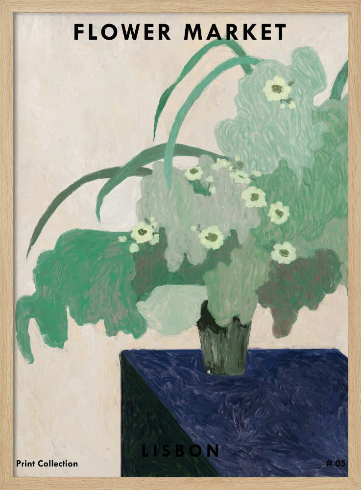 Flower Market. Lisbon Poster