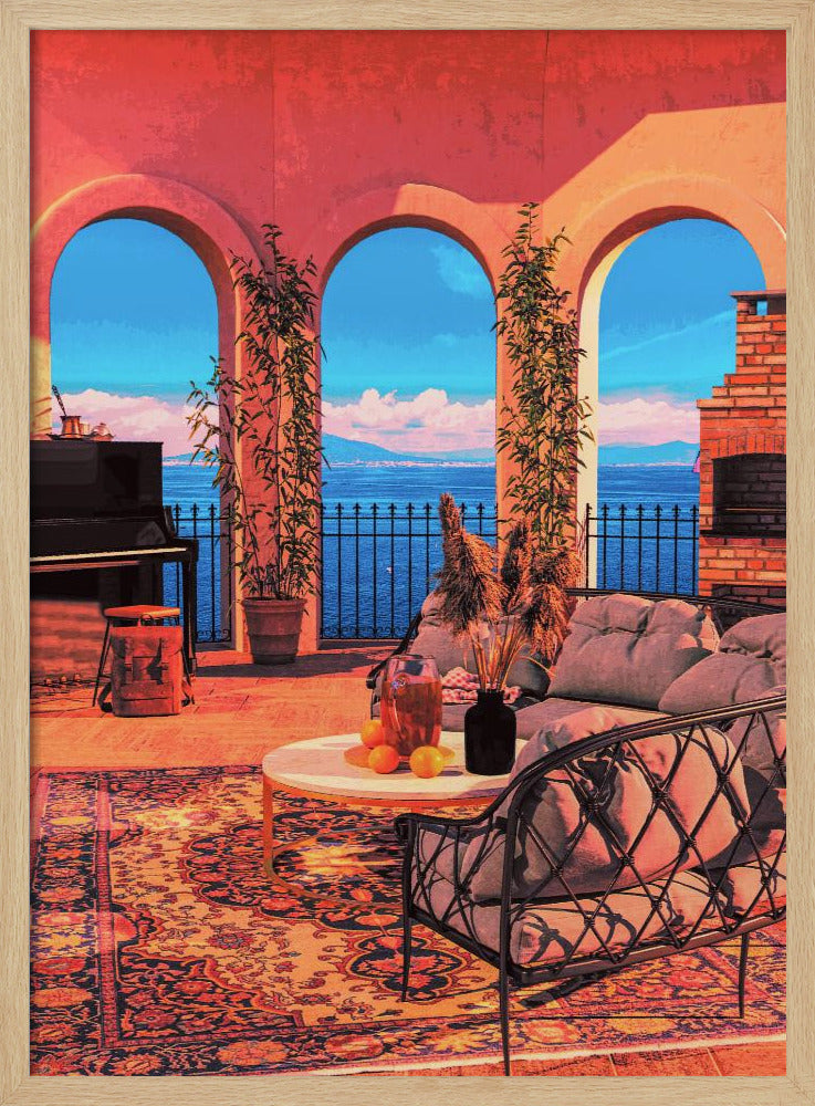 Piano Terrace Poster