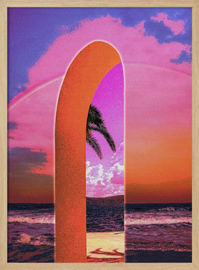 Portal Vaporwave Poster