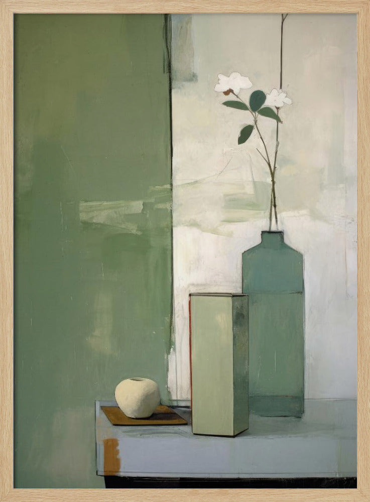 Green Still Life Poster