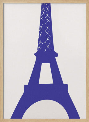 Eiffel Bleu Poster