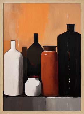 Still Life With Big Bottles Poster