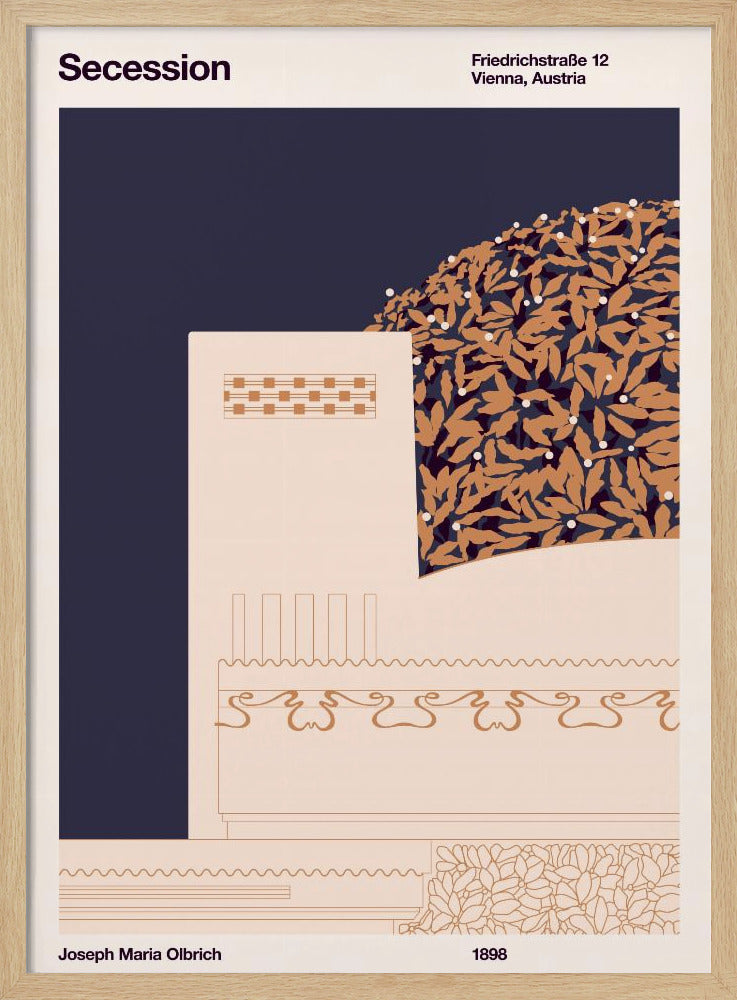 Secession Cream Poster