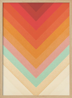 Rainbow Chevrons Poster