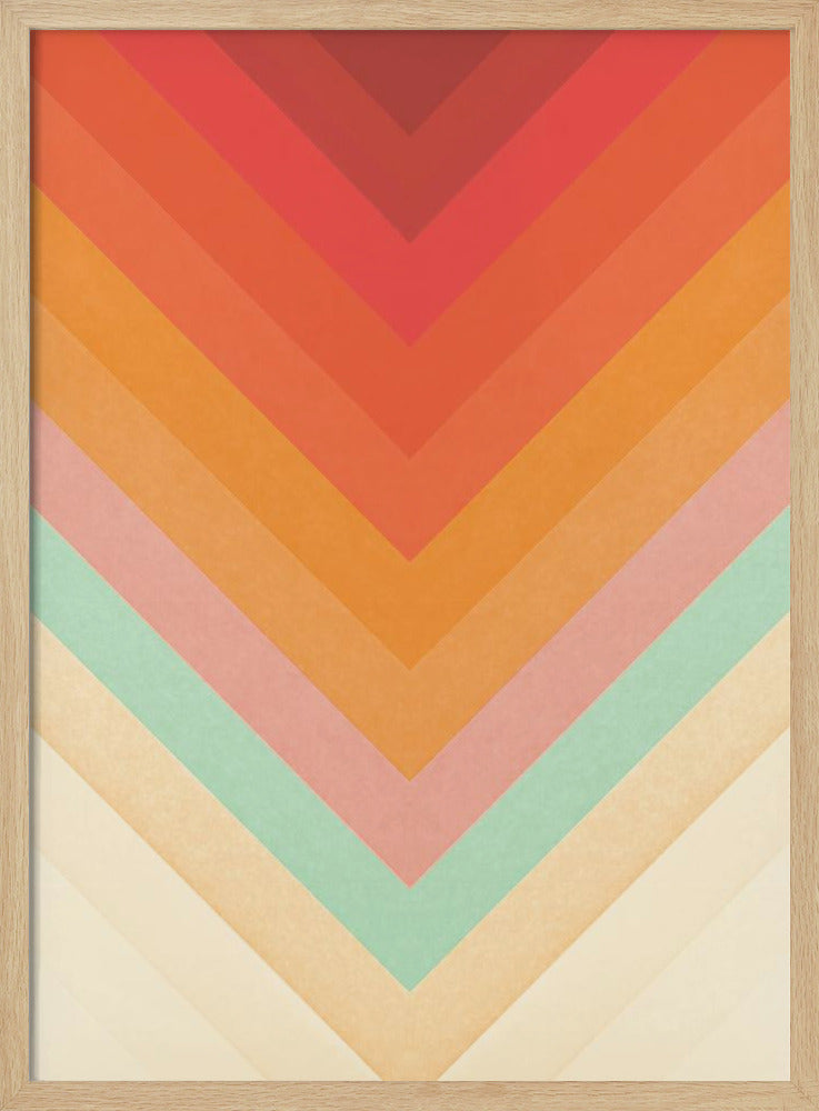 Rainbow Chevrons Poster